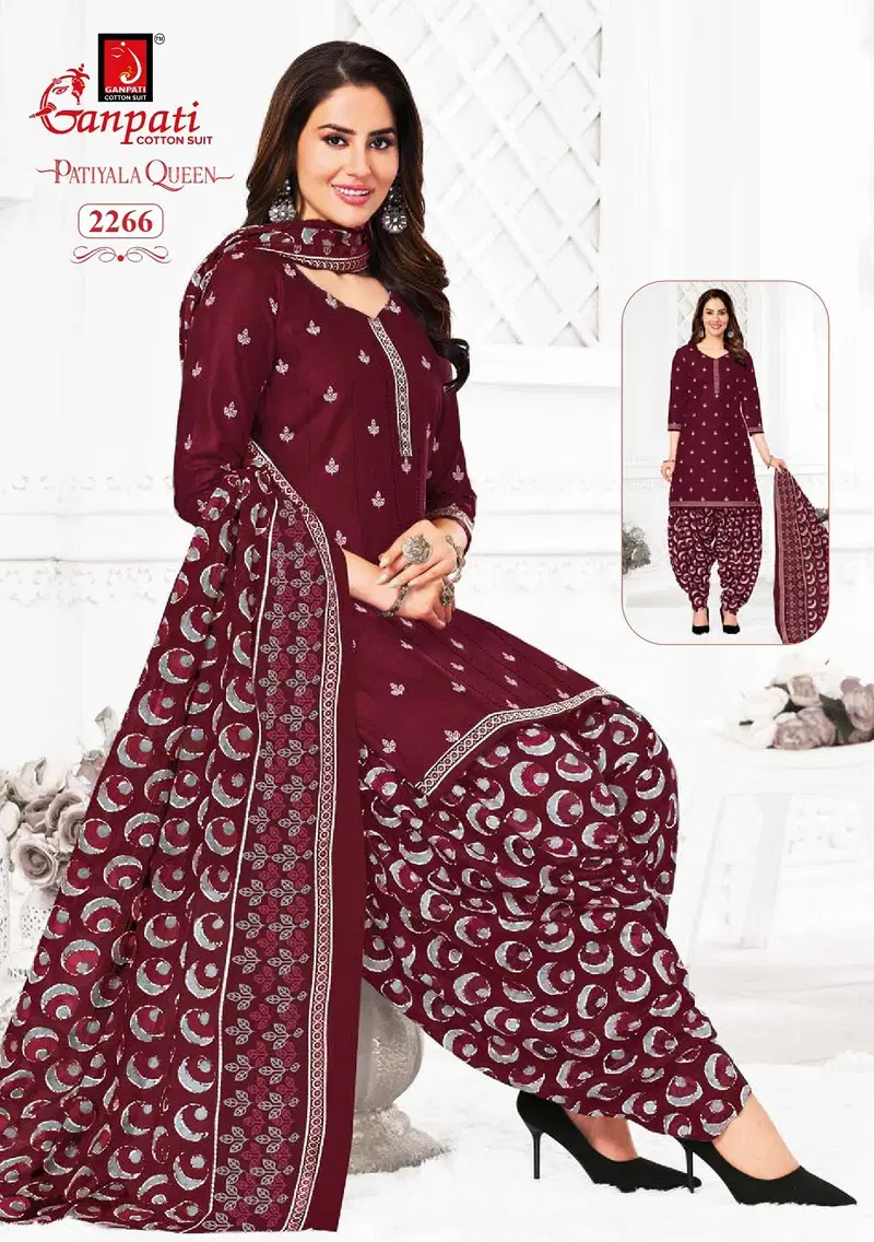 Patiyala Queen Vol 11 By Ganpati Cotton Kurti With Bottom Dupatta Suppliers In India